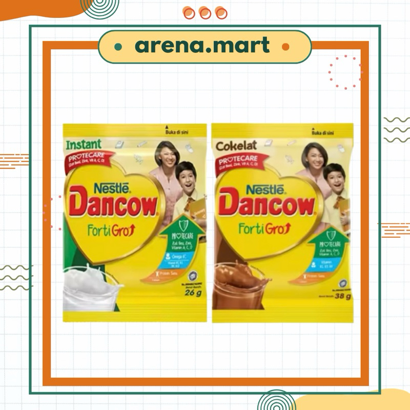 

Nestle DANCOW fortigro Vanila Vanilla Coklat susu bubuk instan instant 1 RENCENG ISI 10 PCS