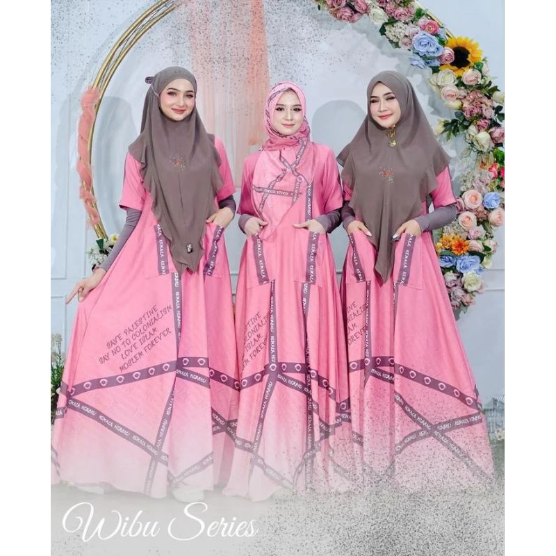 Gamis set khimar & bergo •Wibu Season 2• by Kemala hijabku (Kameela Hijabku)