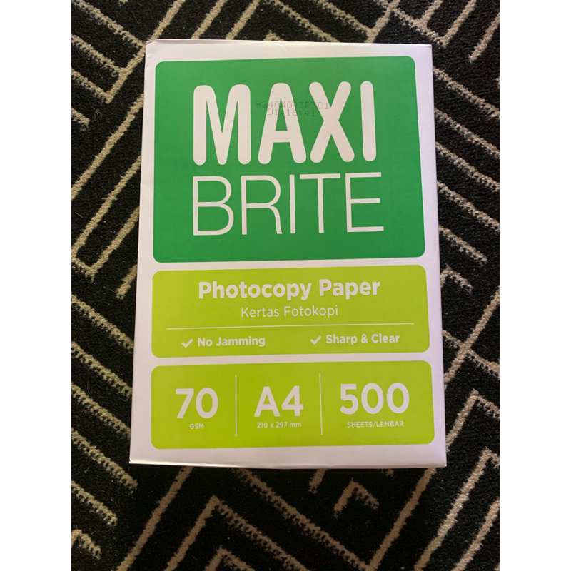 

Maxi Brite Photocopy Paper Kertas Fotokopi 70 GSM A4 500 Sheets