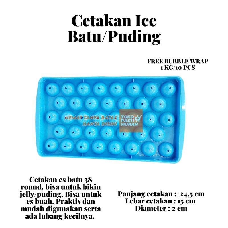 Cetakan agar agar bulat kecil jelly silikon unik plastik es batu