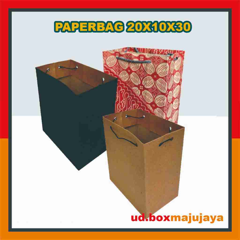 

Paper Bag 20X10X30 Cm (PAKET 12 PCS) / Tas Kertas / Tas Kado / Tas Souvenir