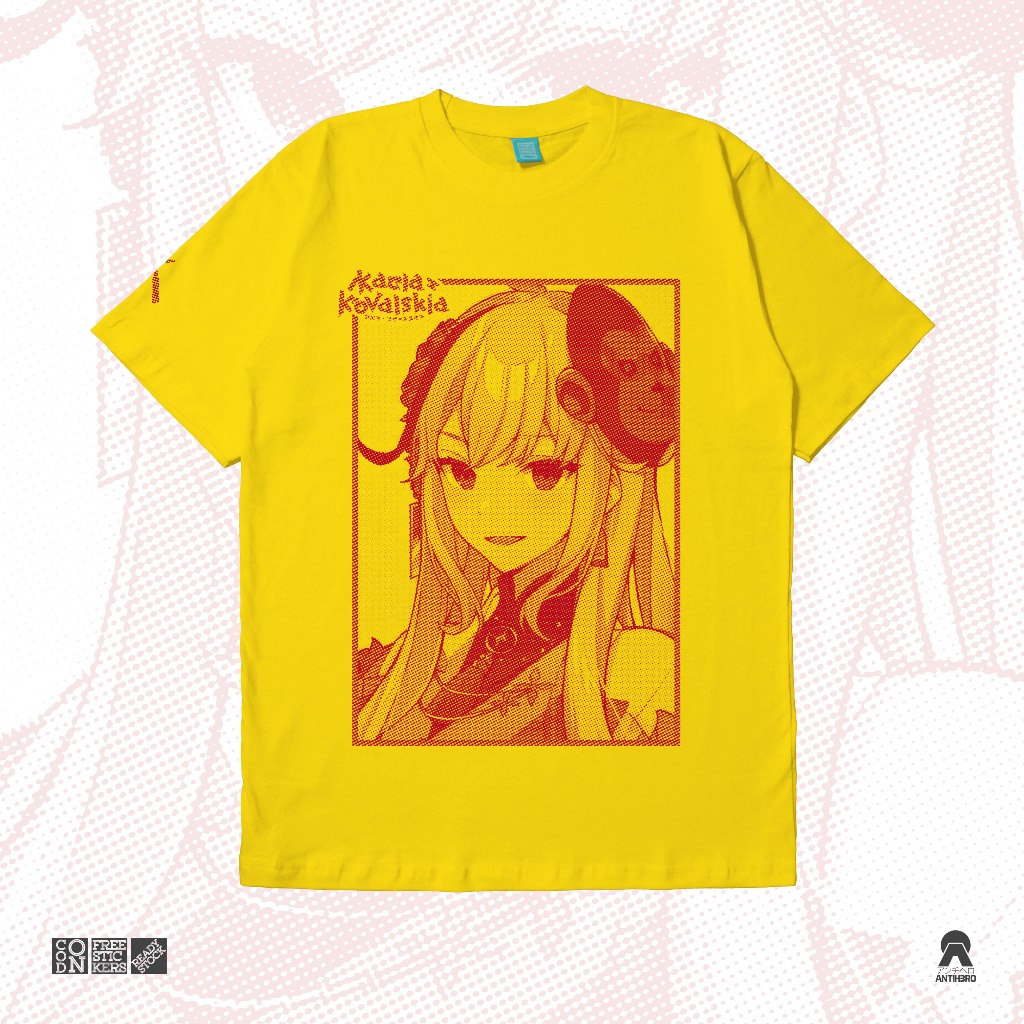 Kaos Kaela Kovalskia Pemaloe Silhouette Hololive Holo ID T-Shirt Baju Wibu Jepang Antihero Cloth
