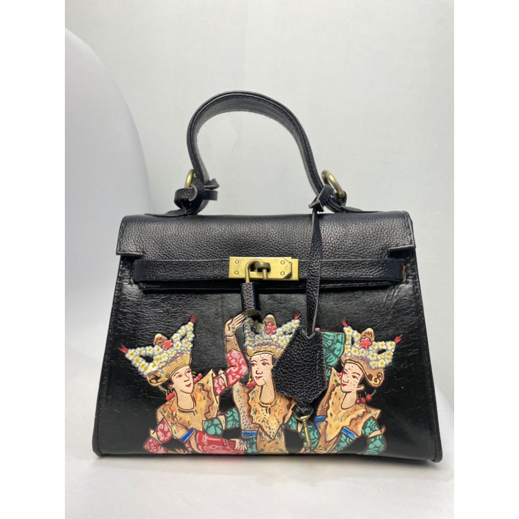 Kadek Series Bag | Kelly Bag | Tas Kulit Asli | Tas Jinjing Kulit | Top Handle Bag