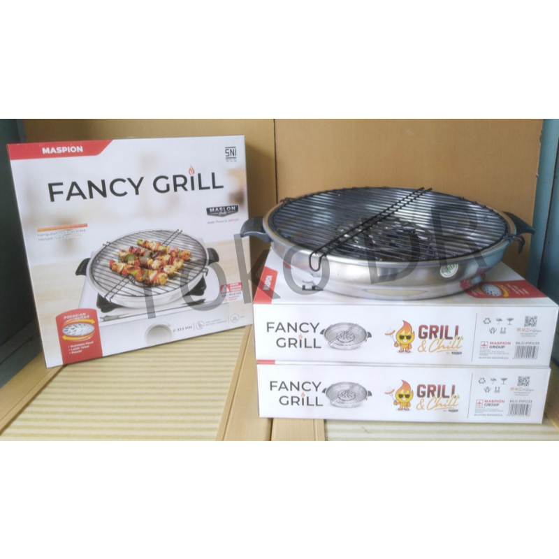 Fancy Grill / Pemanggang Putar 330MM / Maspion / stainless steel
