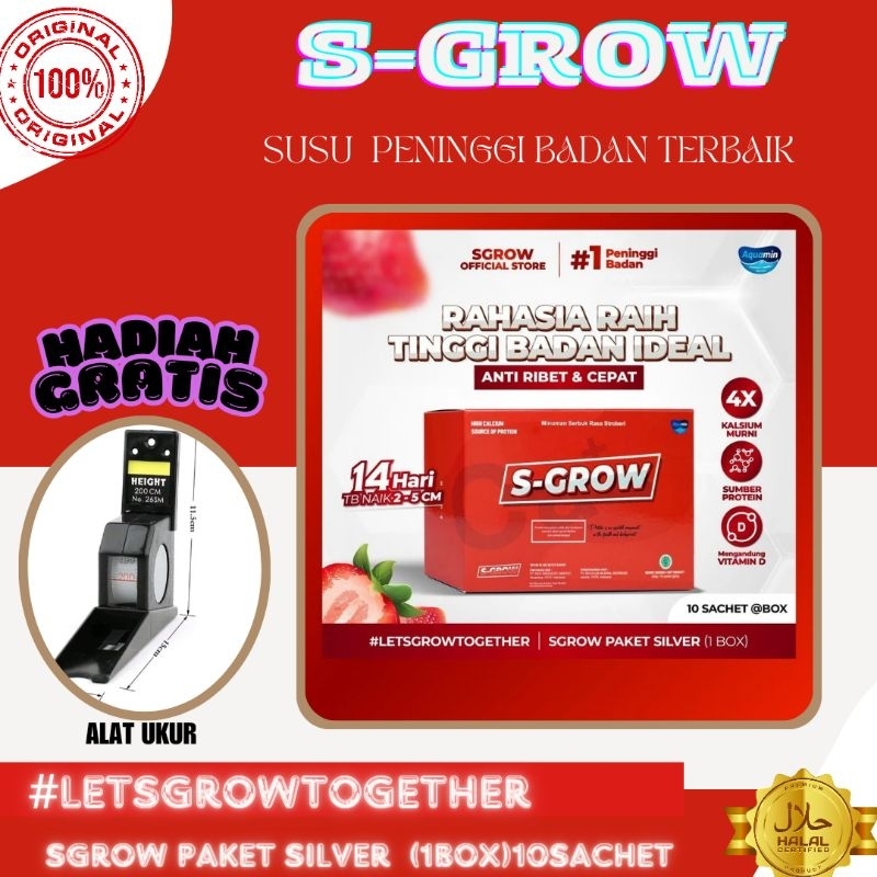 S-GROW susu peninggi badan terbaik tinggi kalsium