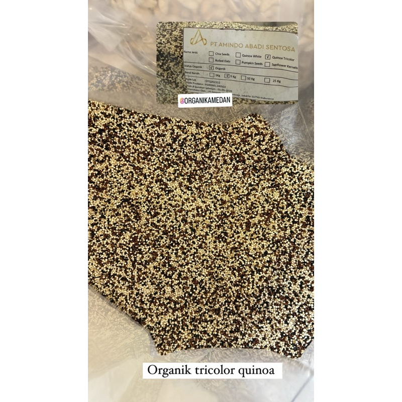 

Organic Tricolor Quinoa 1kg