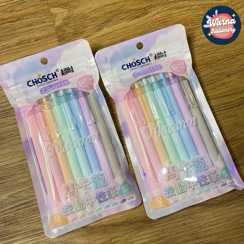 

GEL PEN CHOSCH MACARON 8 WARNA PASTEL CS-G133