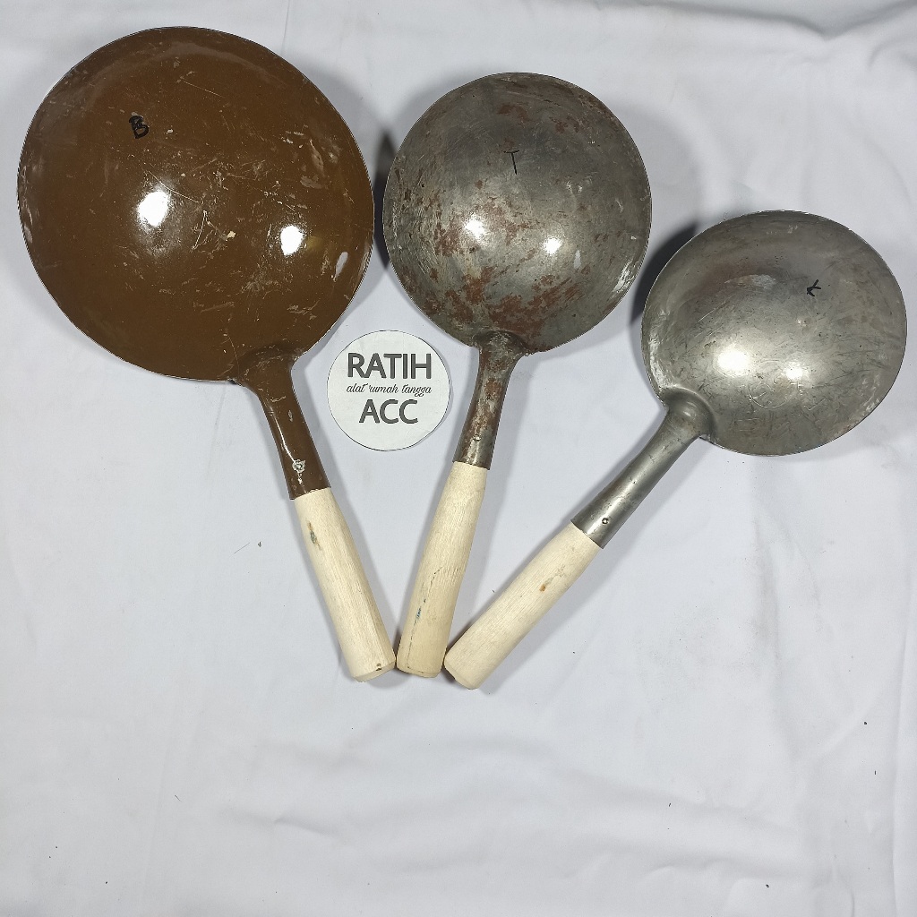 CIDUK BERAS WAJAN MIE NASI GORENG IKAN TELUR GODOK REBUS KACANG KACANGAN TEBAL BULAT BAJA PLAT DRUM 