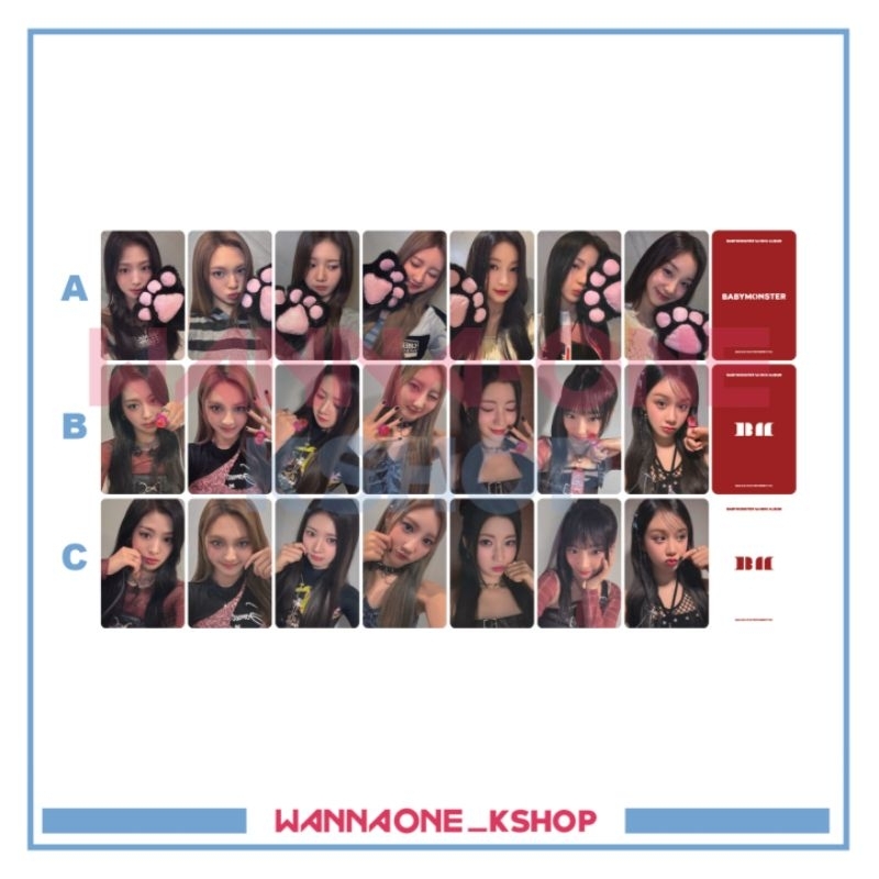photocard BABYMONSTER POB