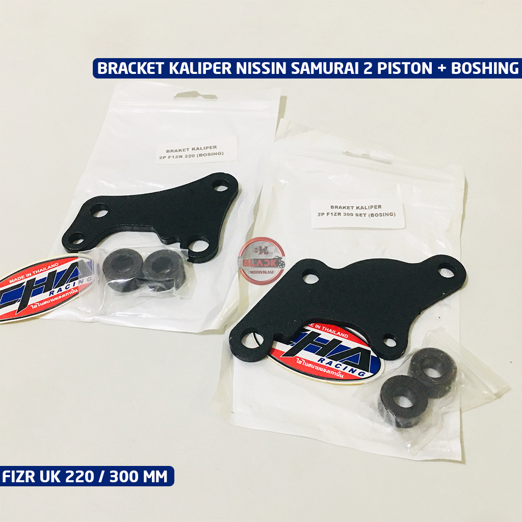 Bracket Caliper 2P Breket Kaliper 2 Piston + Boshing Nissin Samurai YMH FIZR Jupiter 125Z Tiara Vega