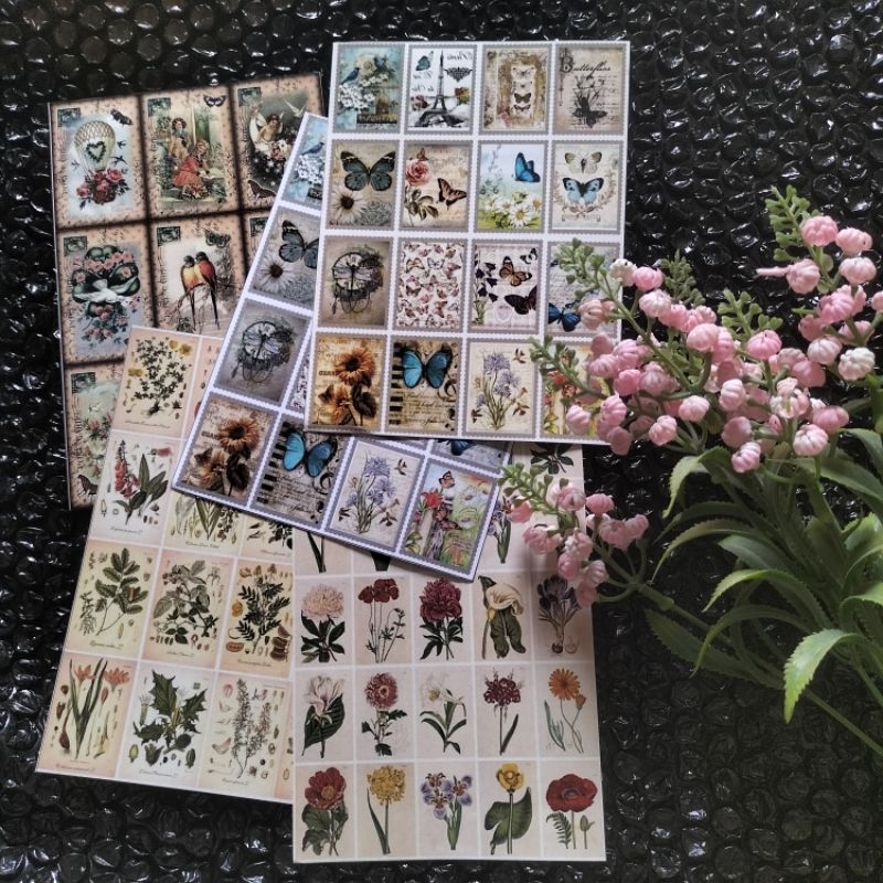 

Isi 5 Lembar Noncutt Sticker Deco Paper Scrapbook Fairy Scrapbook Journaling BUJO