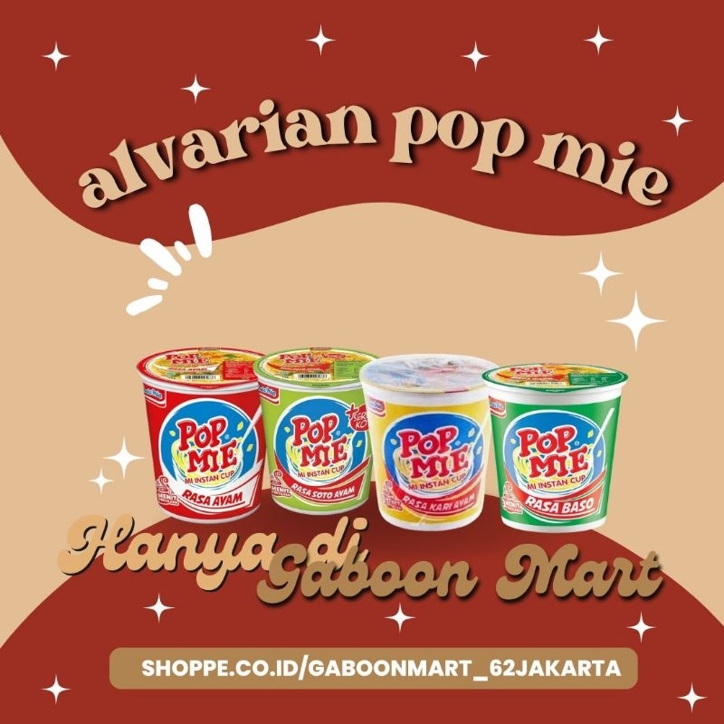 

Pop Mie Cup all varian 75 gram