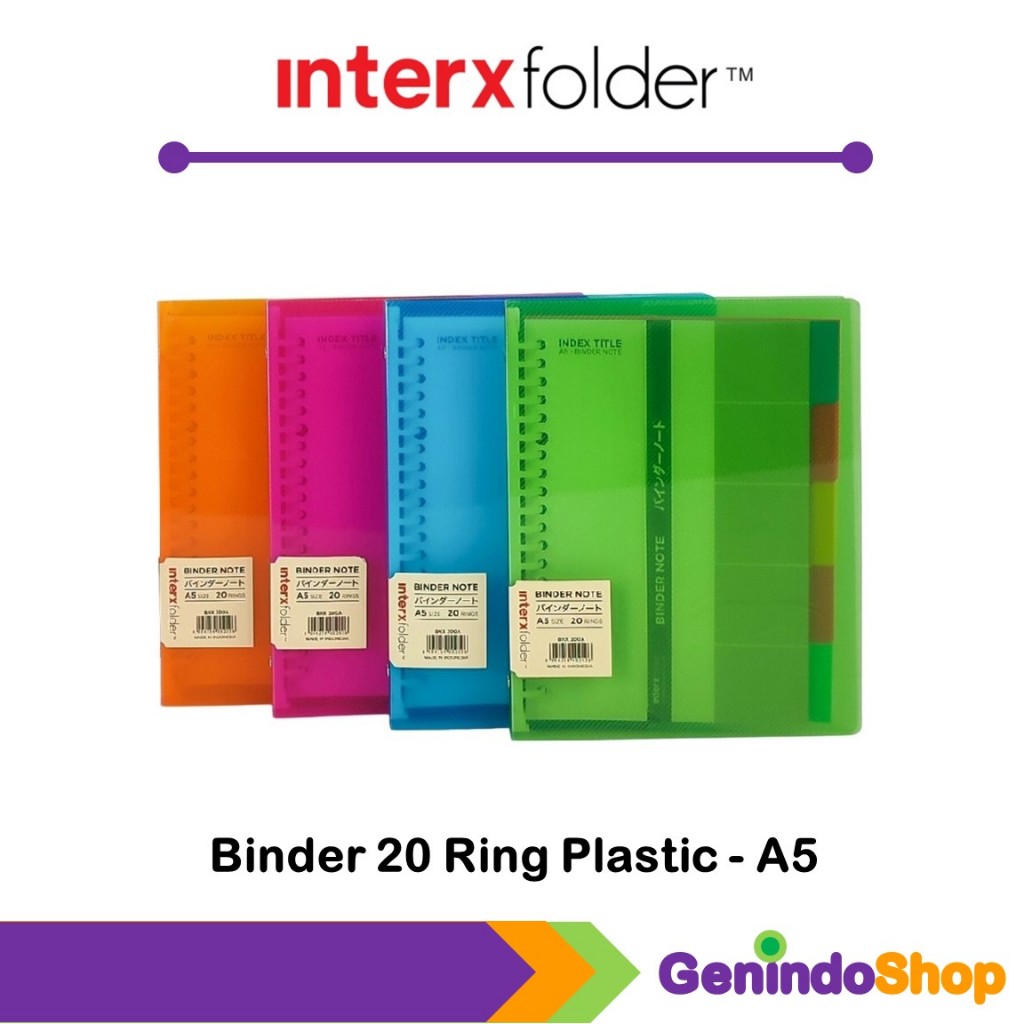 

Binder Note A5 Simply Transparan Interxfolder