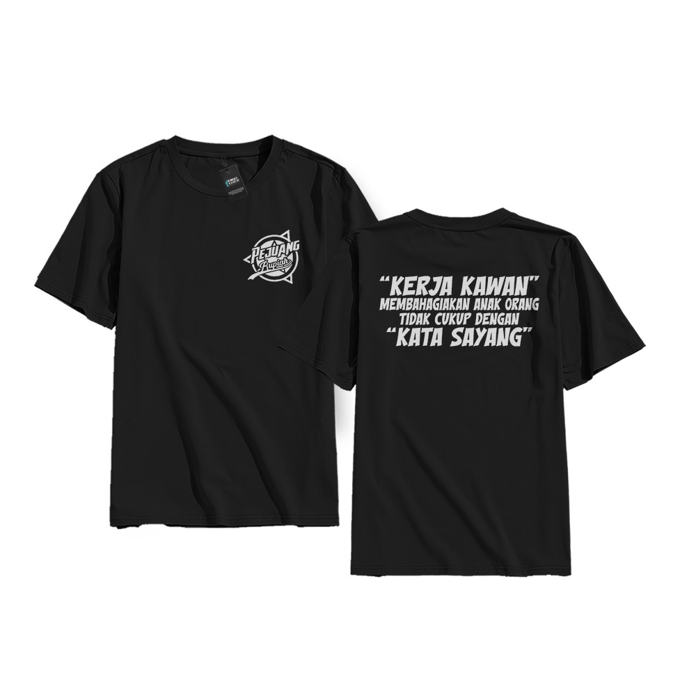 KAOS PEJUANG RUPIAH - BAJU QUOTES - T-SHIRT DISTRO TERBARU - ATASAN LENGAN PENDEK - COD