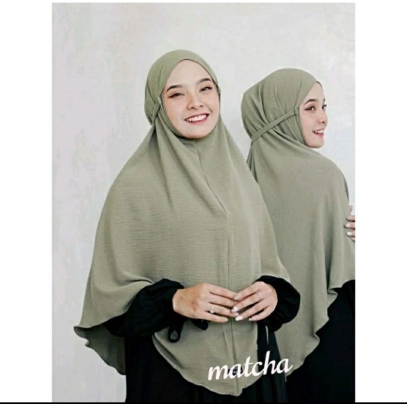 BERGO CRINKLE AIRFLOW PREMIUM/ JILBAB CRINCLE AIRFLOW/ JILBAB BERGO XL