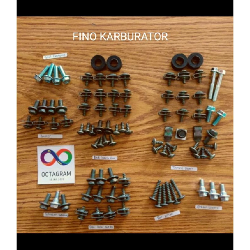 baut Fino karbu / baut Yamaha Fino karbu baut full body Yamaha Fino karburator / full baut body Fino