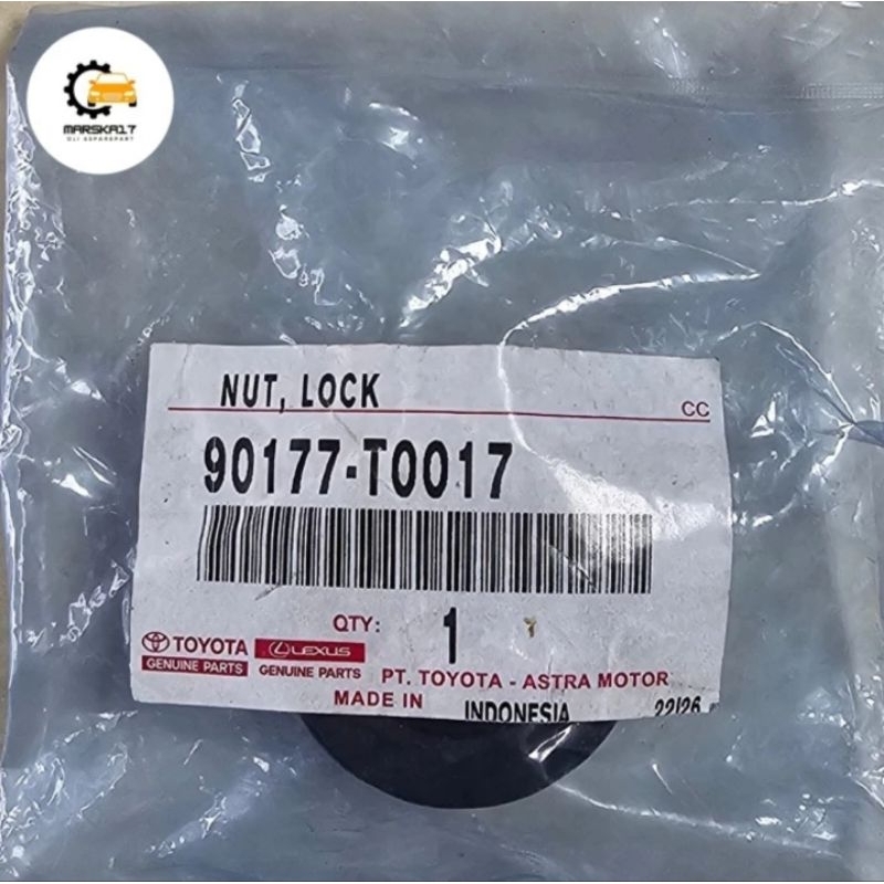 Mur Roda depan/Nut Lock Alphard, Camry, Altis, Vios 90177 T0017 Original Toyota