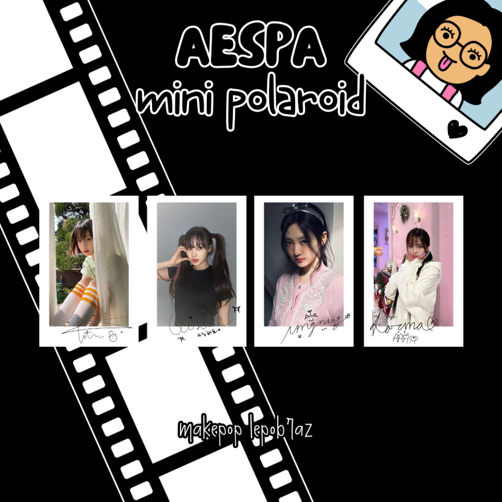 [FANMADE] MINI POLAROID AESPA KARINA WINTER NINGNING GISELLE