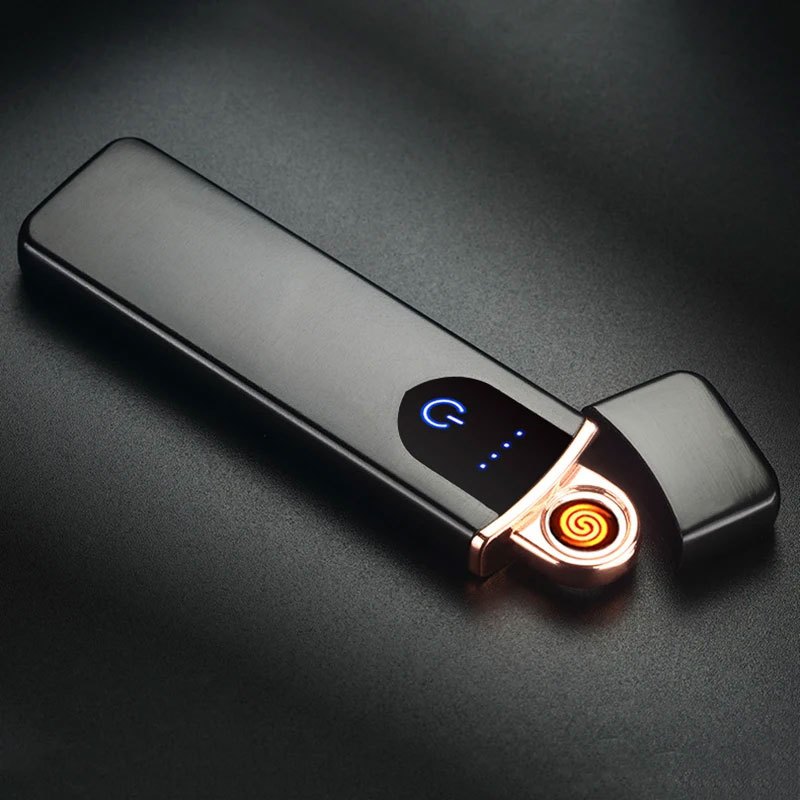 Korek Api Elektrik Fingerprint Touch Sensor Keren Sekali