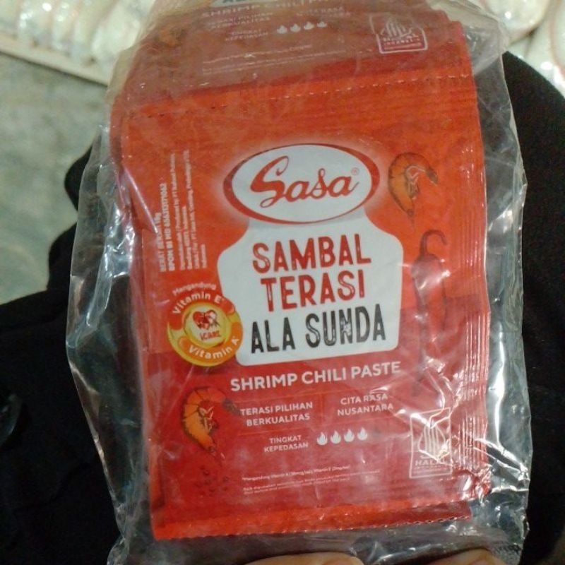 

Sasa Sambal Terasi Ala Sunda Shrimp Chili Paste 18gr