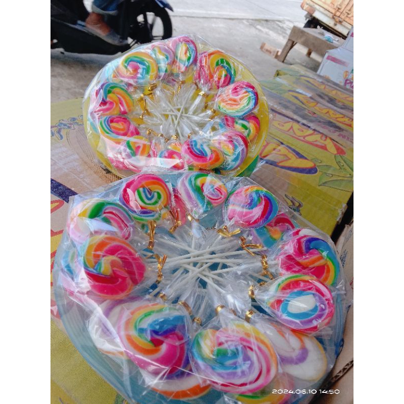 

lollipop berhadiah piring / Lollypop loli manis / lollypop warna