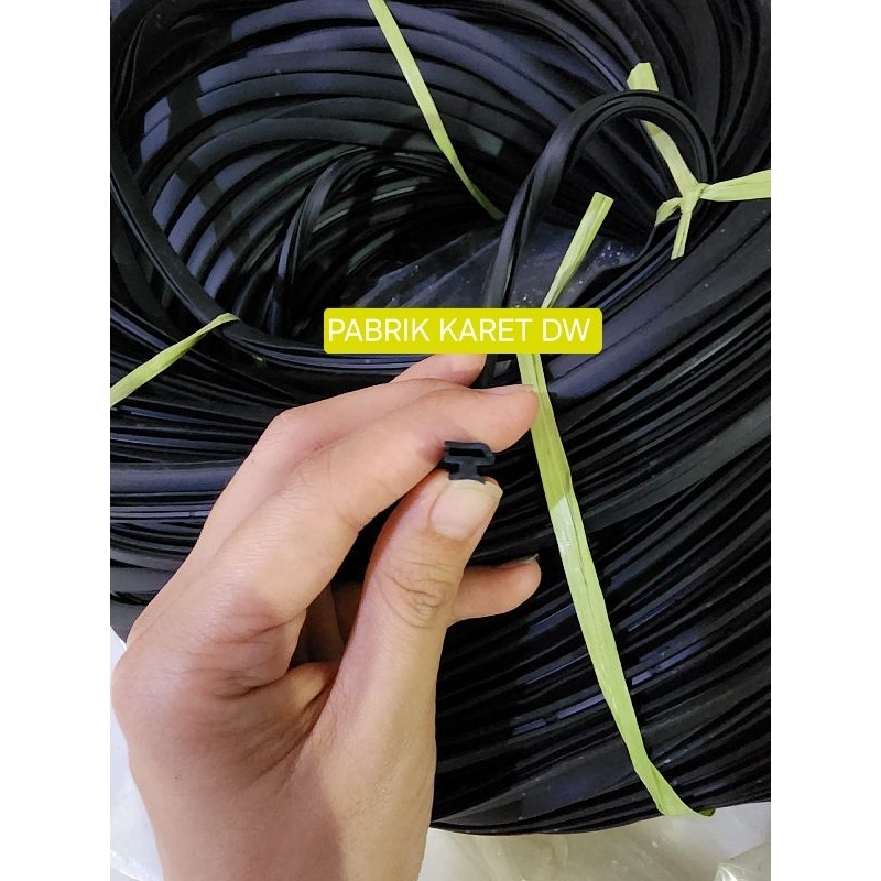 KARET R06 STOPPER PINTU JENDELA ALUMUNIUM YKK R06 KARET PEREDAM PINTU KARET STOPER BUMPER BAMPER