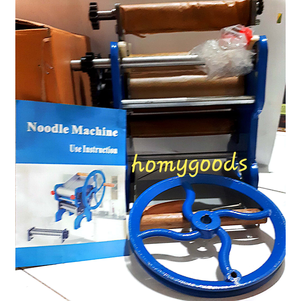Mesin Gilingan Mie Manual 150 JUMBO 180 Pasta Maker Manual 150 JUMBO 180 2 Gerigi + Roda