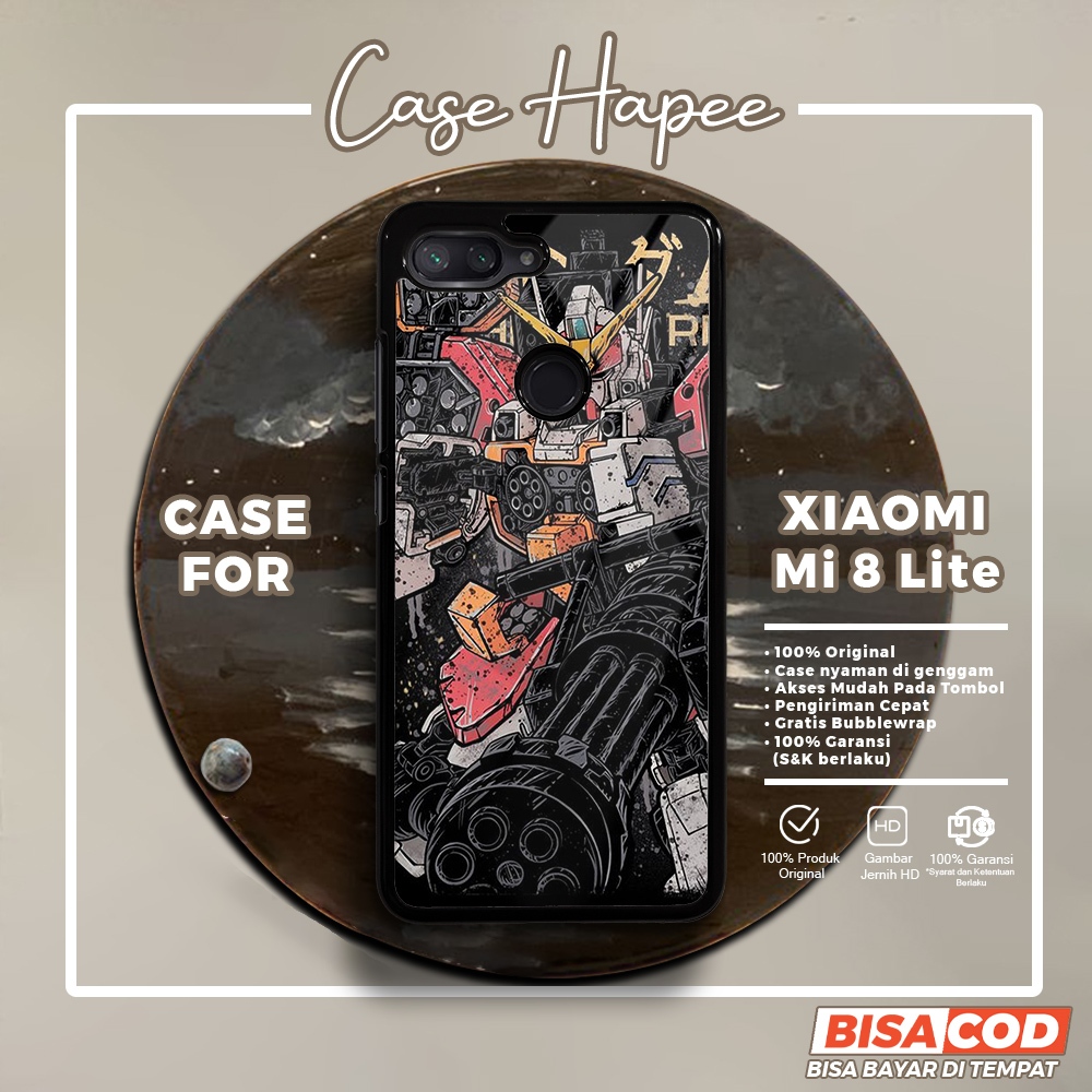Case Xiaomi Mi 8 Lite Casing Xiaomi Mi 8 Lite [GNDM] Casehapee Case Glossy Case Aesthetic Custom Cas