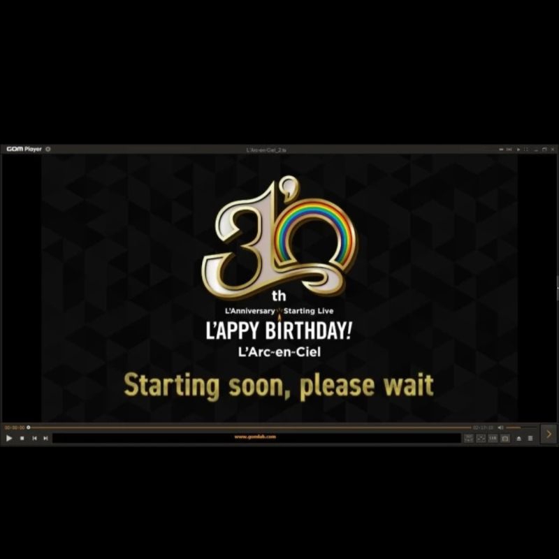 Video Online Concert L'Arc-En-Ciel 30th Anniversary 1080