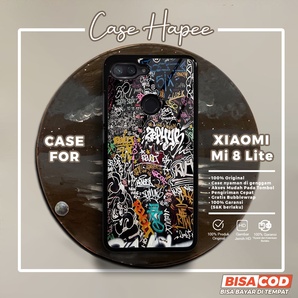Case Xiaomi Mi 8 Lite Casing Xiaomi Mi 8 Lite [GRFY] Casehapee Case Glossy Case Aesthetic Custom Cas