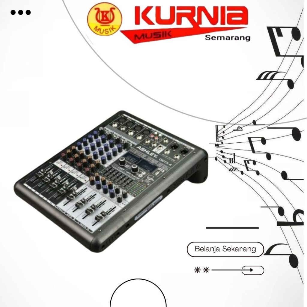 Ashley Onyx4 / Onyx 4 / Onyx-4 Mixer 4 Channel Usb Bluetooth