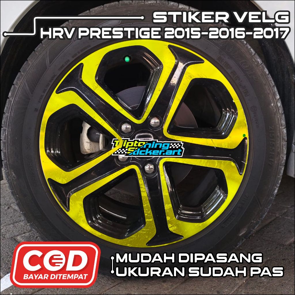 STICKER VELG HRV PRESTIGE 2015-2016-2017 - STIKER VELG MOBIL - STIKER HRV