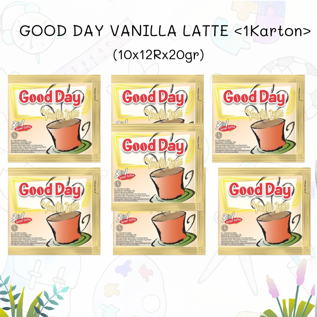 

KOPI GOOD DAY VANILLA LATTE 120x20gr (1karton)