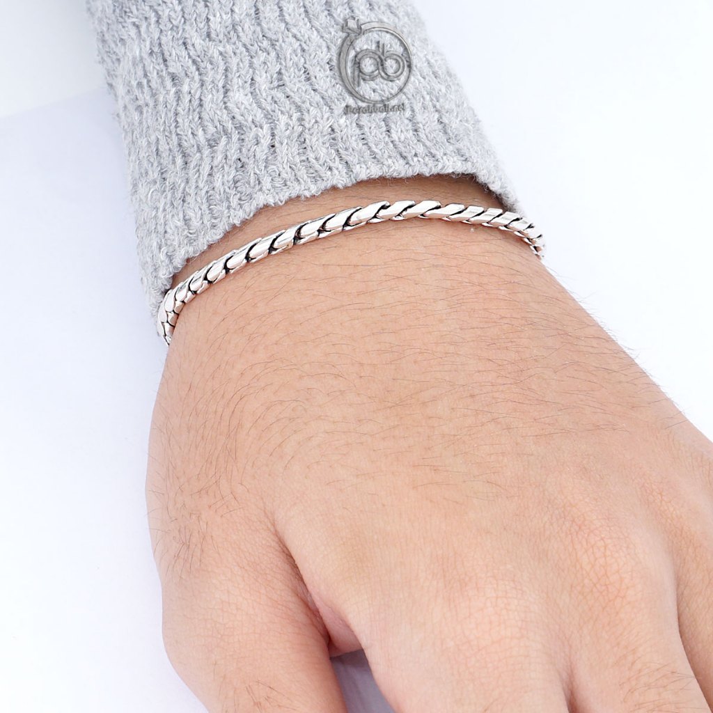 Gelang Buckle Pria Wanita Perak 925 Asli Handmade Buchero