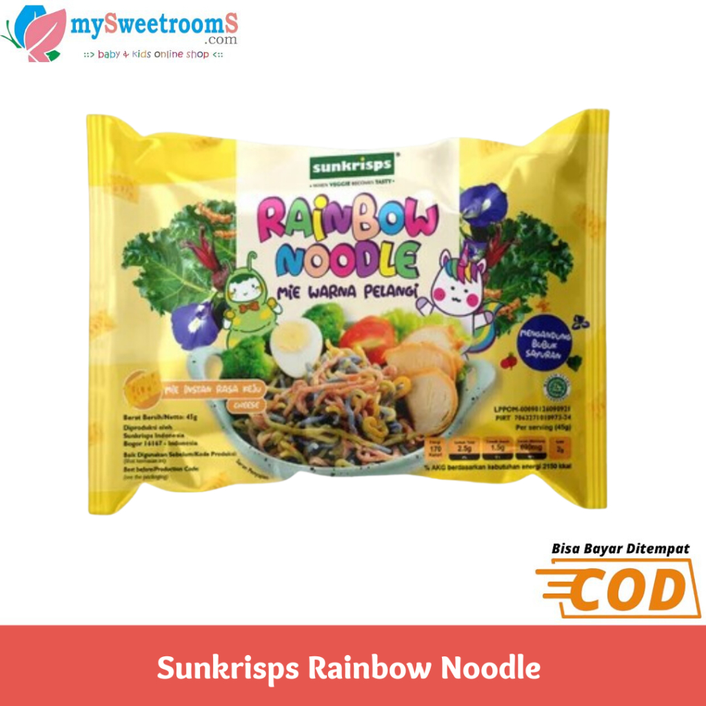 

Sunkrisps Rainbow Noodle / Mie Sehat Pelangi Rasa Keju