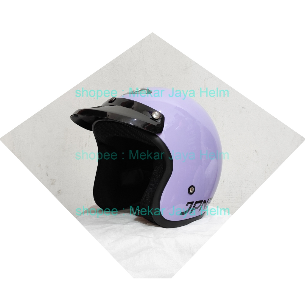 Helm JPN ORIGINAL UNGU PASTEL