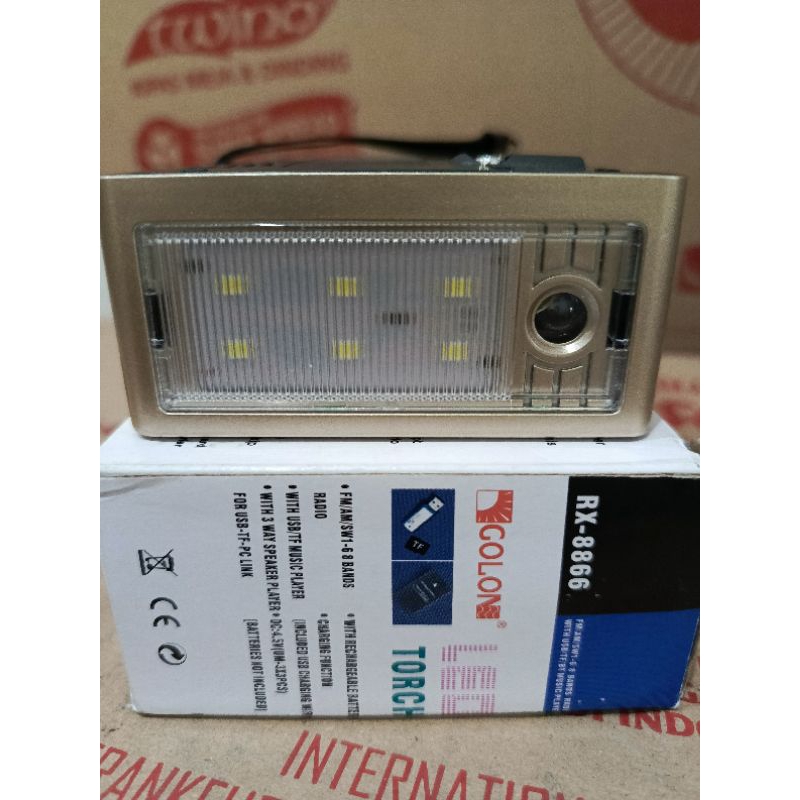 Portable Radio Colon FM/AM/SW with Bluetooth and Led