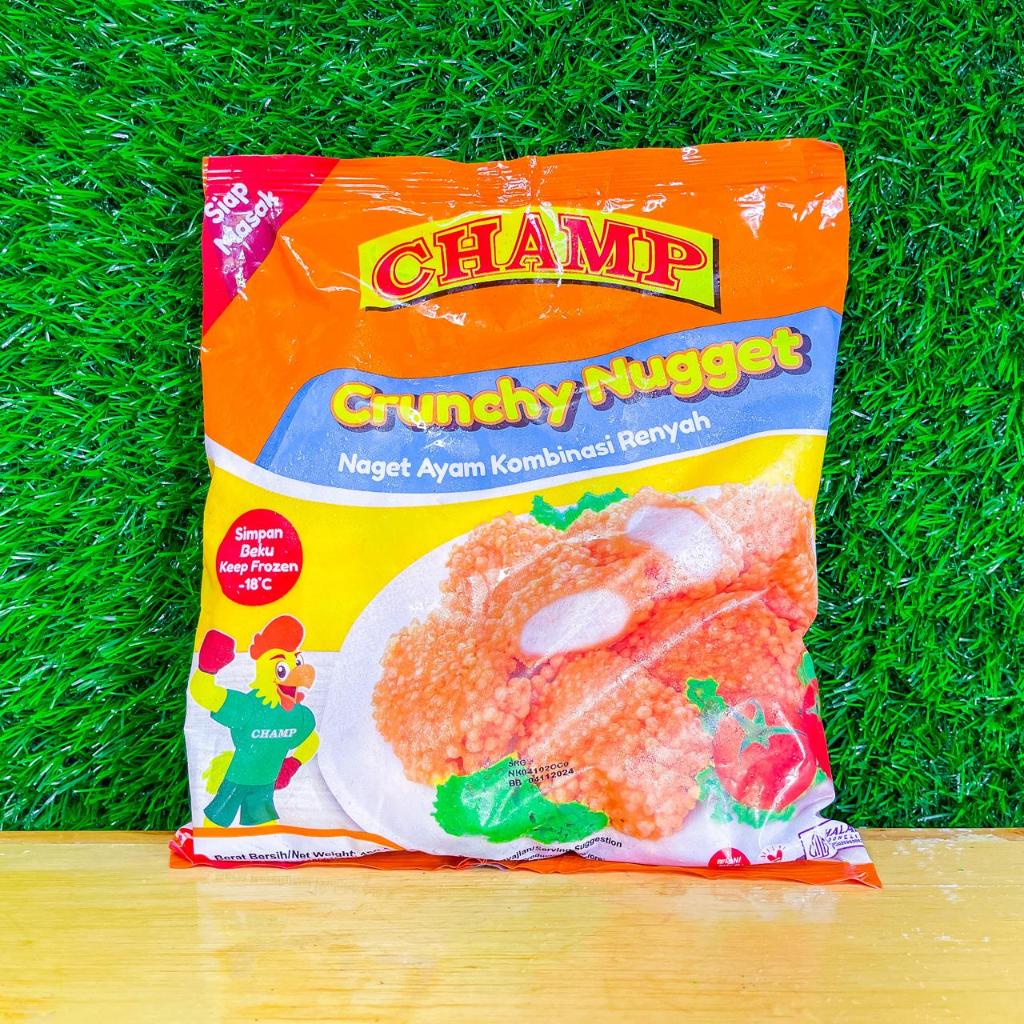 

Champ Crunchy Nugget 450 Gram / Naget Ayam Kombinasi Renyah