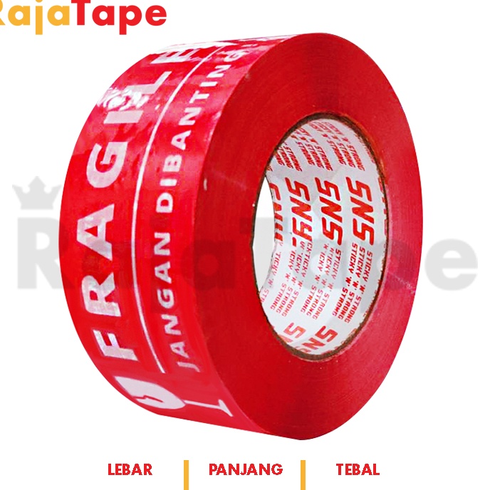 

Hot Lakban Fragile 3 Yard x 48 Mm x 48 Mic Sticky N Strong SNS