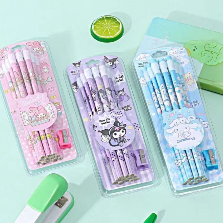 

Langka VIRAL 1 SET STATIONERY ISI 12 PENSIL PENGHAPUS RAUTAN GRIP EDISI SANRIO DREAMY PRINCESS BS