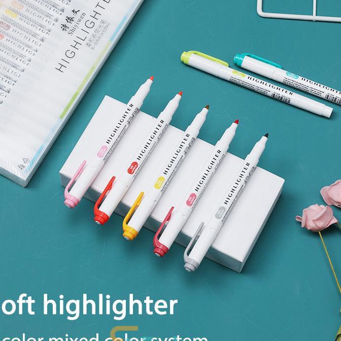 

Diskon EGPulpen Fluorescent DoubleEnded Seri Warna Pucat Spidol Segar Lembut Mahasiswa Spidol WarnaEghrerr