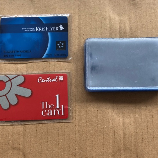 

Hemat Sampul bungkus cover plastik pelindung kartu kredit atm etoll flazz sertifikat ktpbening polos