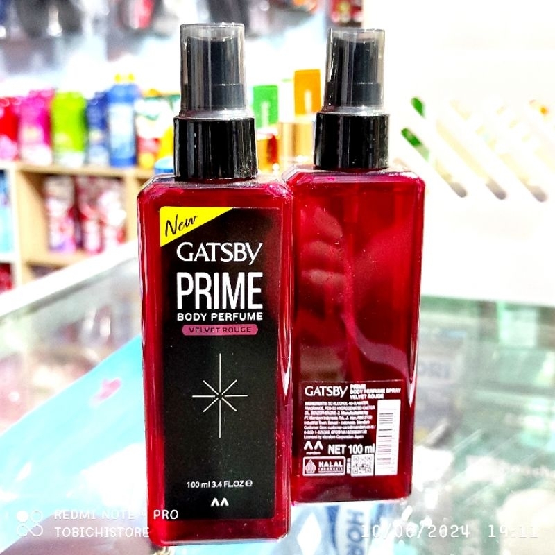 Gatsby Prime Body Perfume Velvet Rouge 100ml Perfume Pria