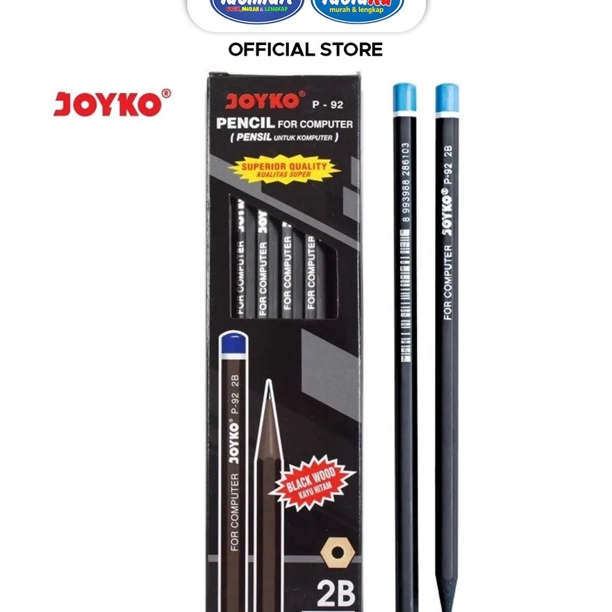 

KF7 IDOLMART Pencil Pensil Joyko P92 2B 1 BOX 12 PCS 1 lusin isi 12
