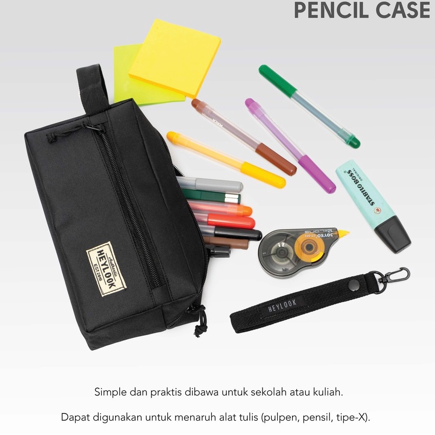 

KI3 HEYLOOK Official Tempat Pensil Kotak Pensil Pencil Case Kostak Anak Atk Sekolah Kuliah Kantor Kerja