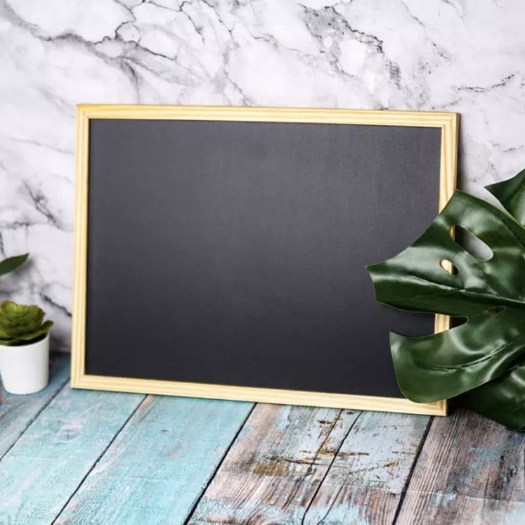 

KF7 Papan Tulis Black Board Kekinian CAFE Anak Sekolah Belajar Large 3x4cm