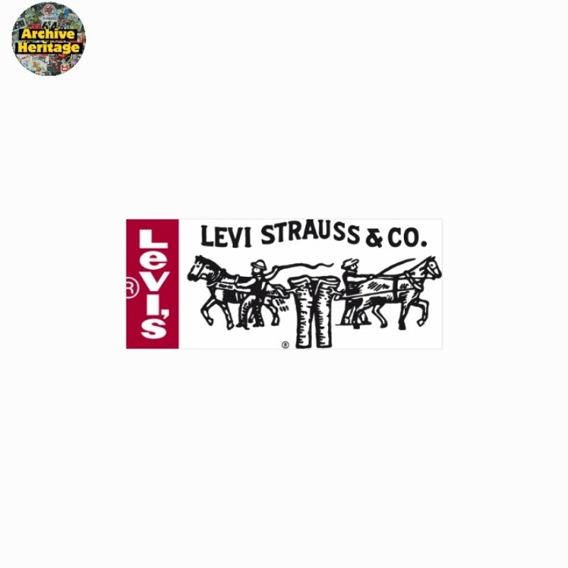 

sticker Levi's Strauss clothing denim jeans logo vintage stiker