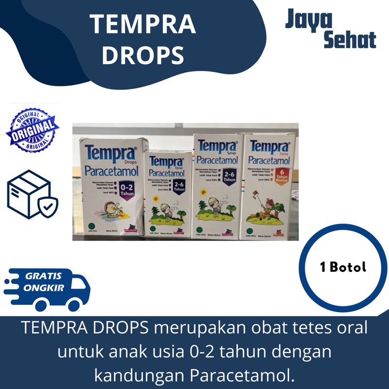 TEMPRA SIRUP 30ML/ TEMPRA SIRUP 60 ML/ TEMPRA FORTE SIRUP 60ML/ TEMPRA DROP