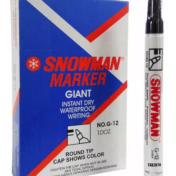 

FG2 12pc SPIDOL PERMANEN SNOWMAN MARKER G 12 SEPIDOL PERMANENT AG 12