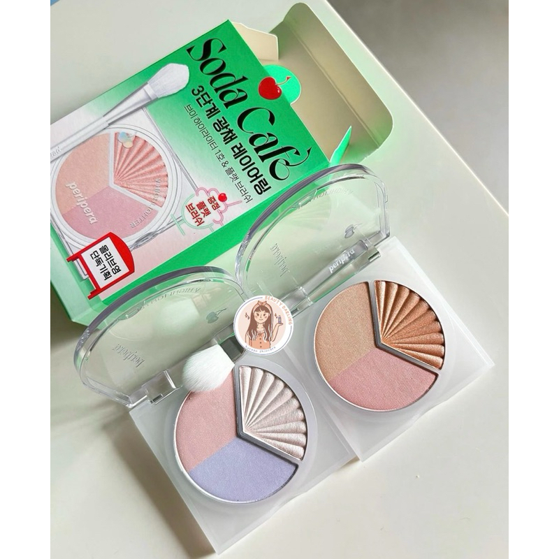 

READY PERIPERA SODA CAFE V HIGHLIGHTER SET WITH BRUSH
